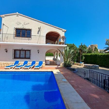 Villa Maria Apartamento 150 M Del Mar Piscina Privada Parking 卡尔佩 外观 照片