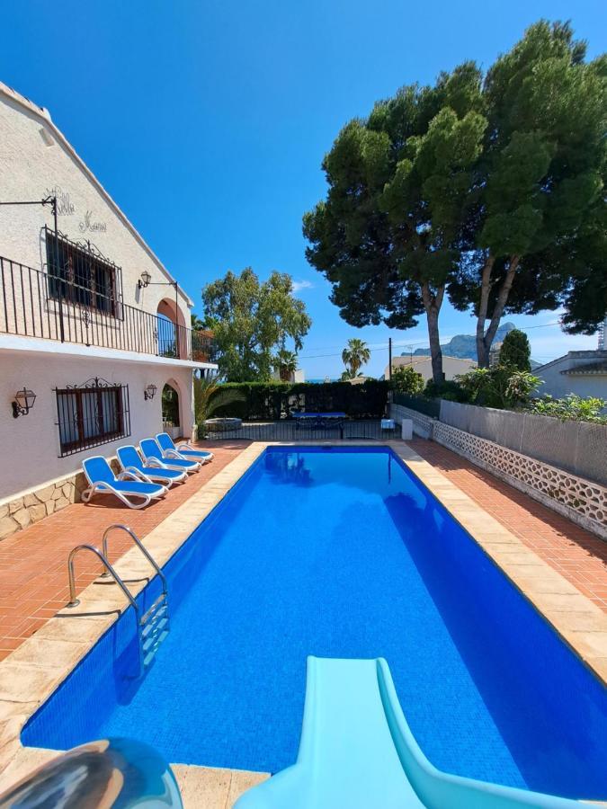 Villa Maria Apartamento 150 M Del Mar Piscina Privada Parking 卡尔佩 外观 照片